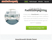 Tablet Screenshot of padloszonyegvilag.hu